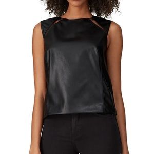 KF/KaufmanFranco Collective
Leather Cutout Sleeveless Top. SZ 4. PERFECT CONDION